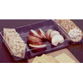 3 Compartment Cheese and Cracker Tray w/ Bamboo Cutting Board